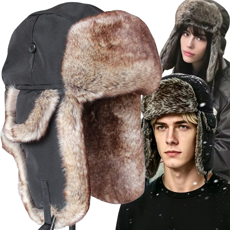 Winter Trapper Hat - Casquettes d'hiver chaudes pour hommes, style