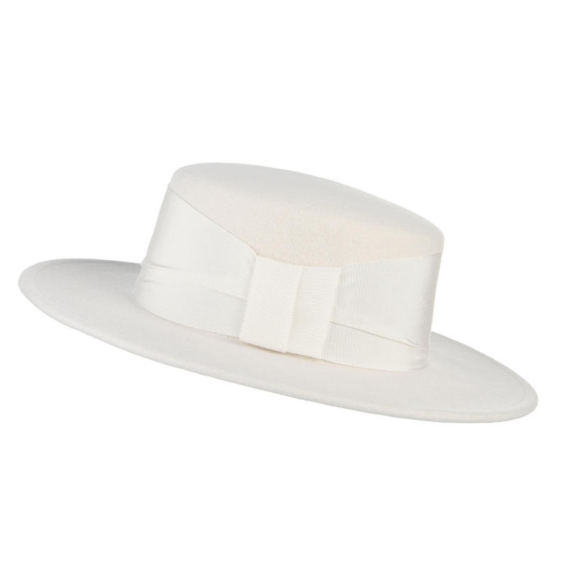 Chapeau Fedora 100% Laine Blan - Fedora Hat Wool avis et prix