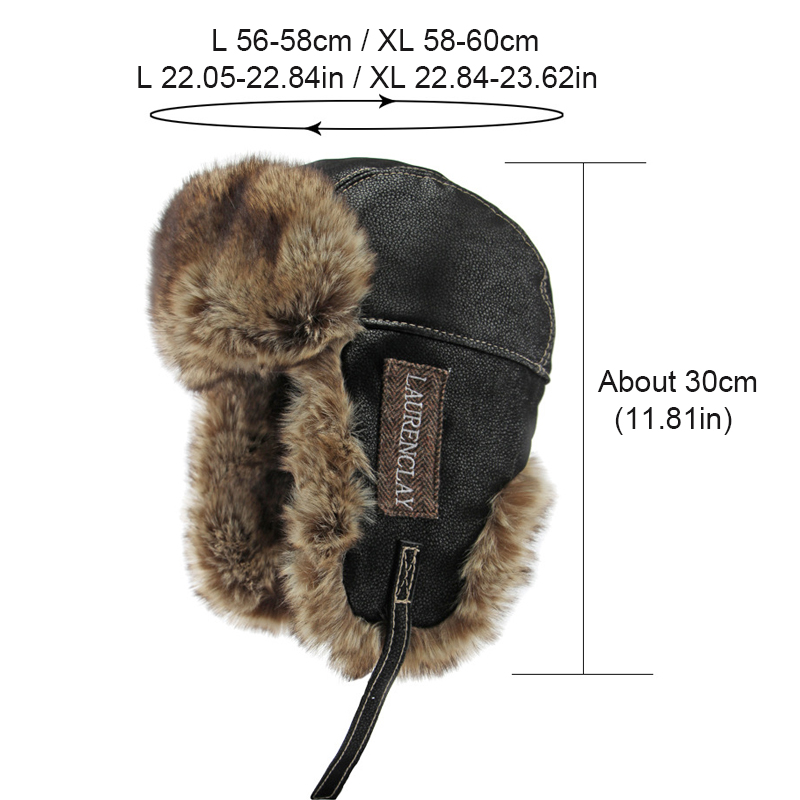 Chapeau d'hiver unisexe en cui - Winter Trapper Hat avis et prix